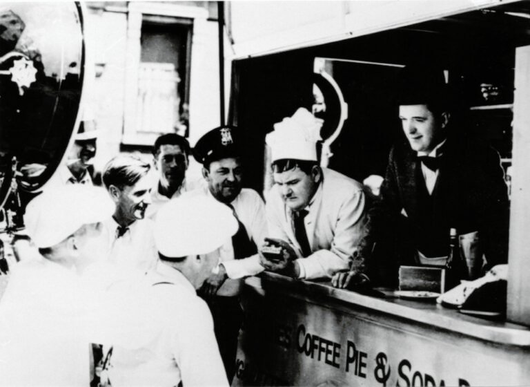 The Boys man the lunch waggon
